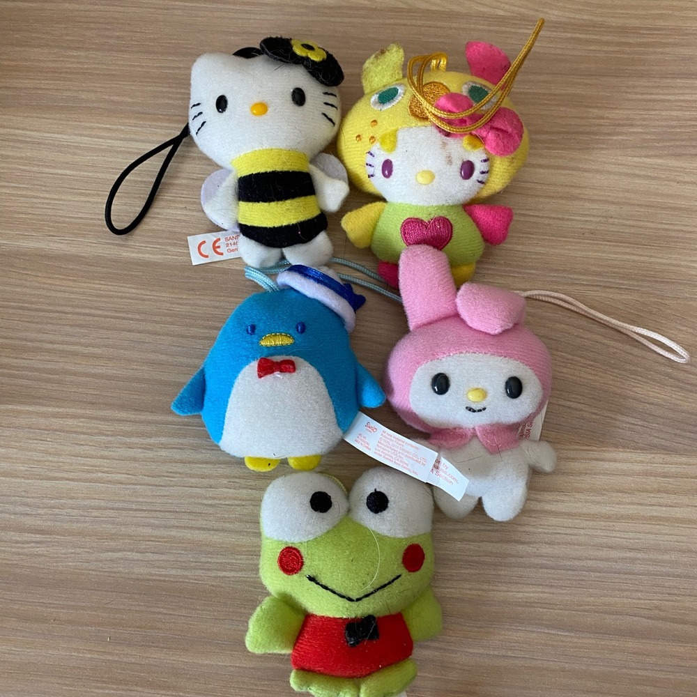 Sanrio plush keychains